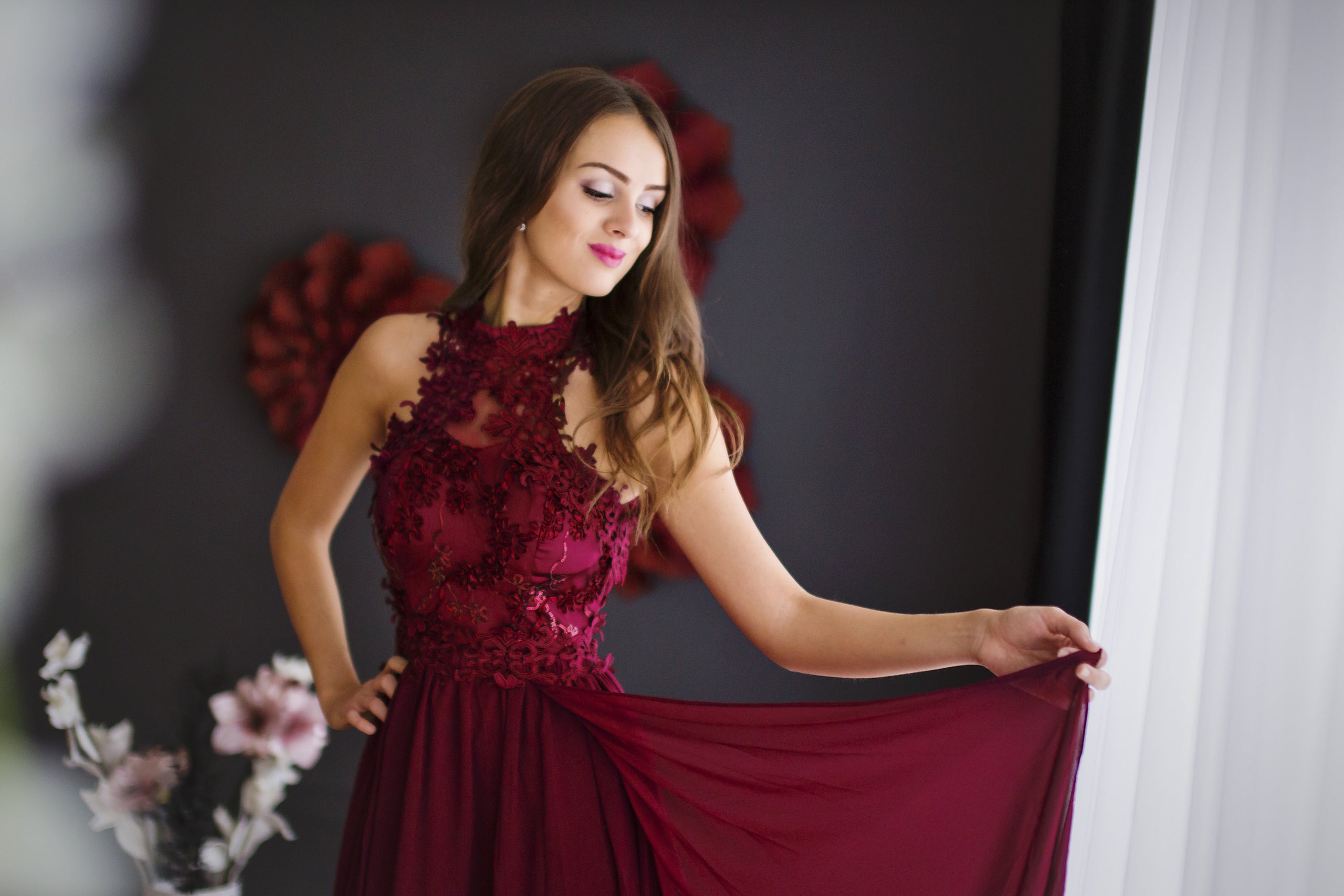 Burgundy Bridesmaid Dresses