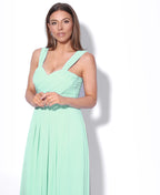 Cap Sleeve Off Shoulder Bridesmaid Dress Mint